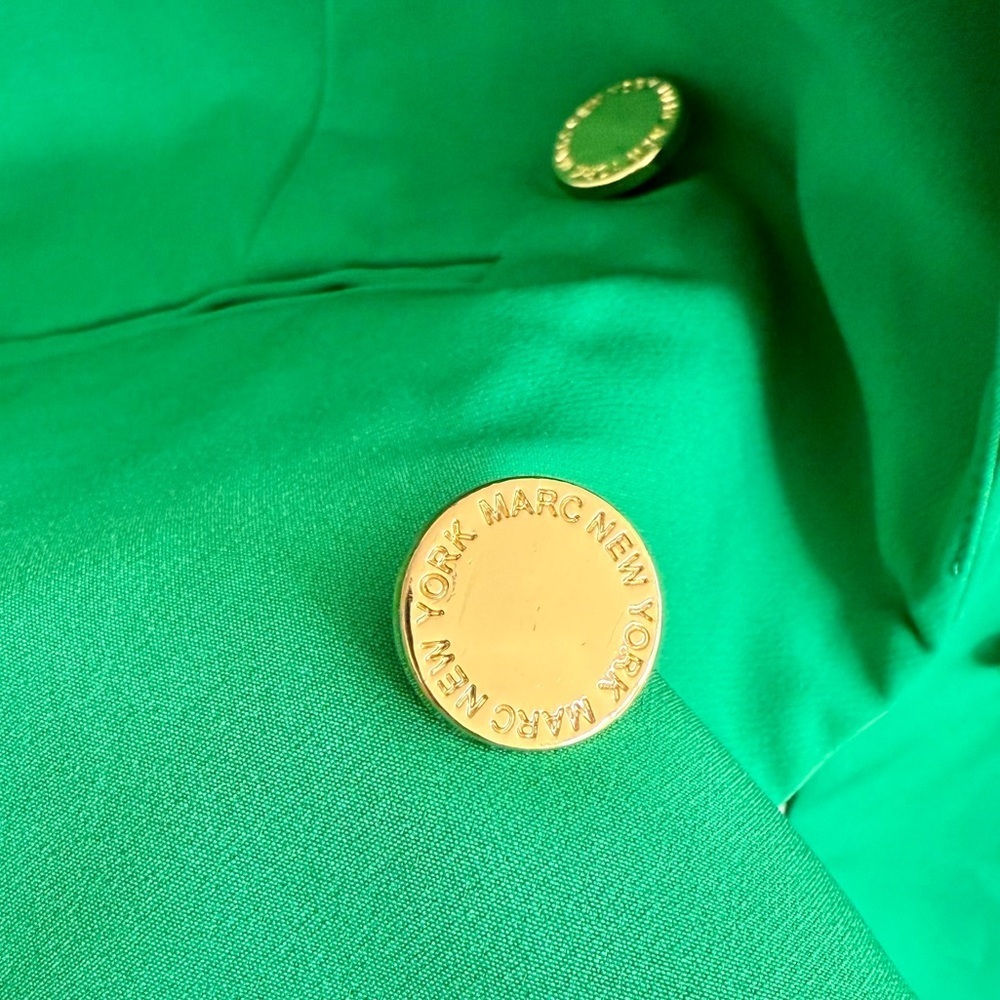 MARC NEW YORK Open Front Green Women's Blazer, SZ L LIKE NEW! - Picture 7 of 13